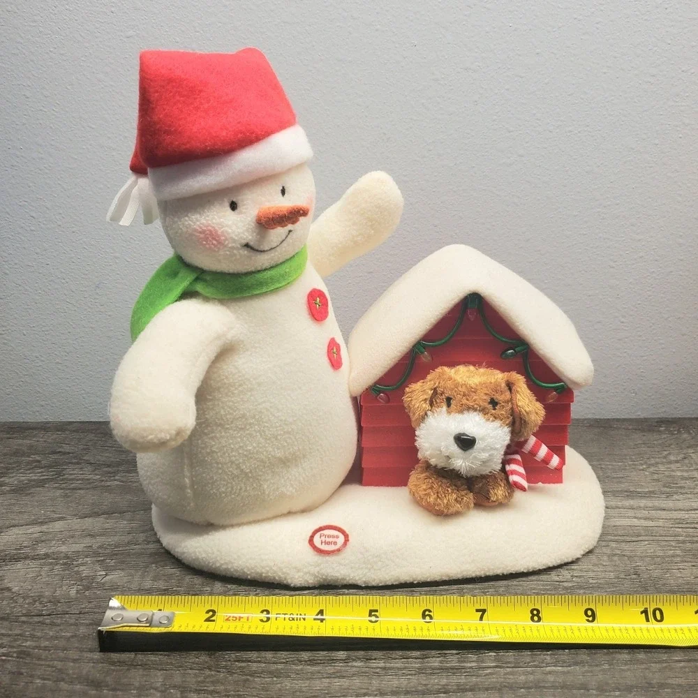 Hallmark 2011 Jingle Pals Deck The Halls Duo Snowman & Dog Motion Sound & Lights
